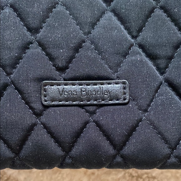 Vera Bradley Black Quilted Cosmetic Bag - Picture 6 of 9